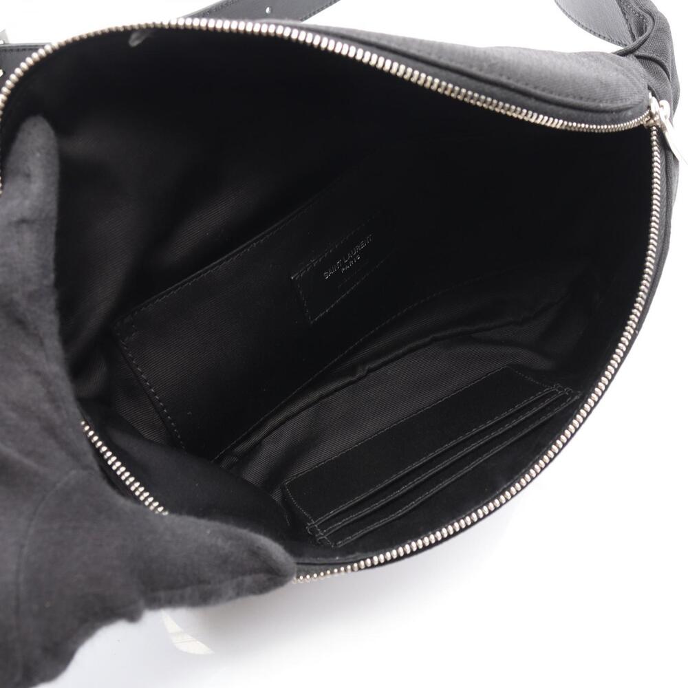 SAINT LAURENT PARIS YSL logo waist bag Body Belt Crossbody canvas leather black - Picture 3 of 7